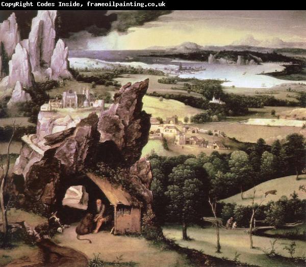 Joachim Patinir landscape with st.jerome